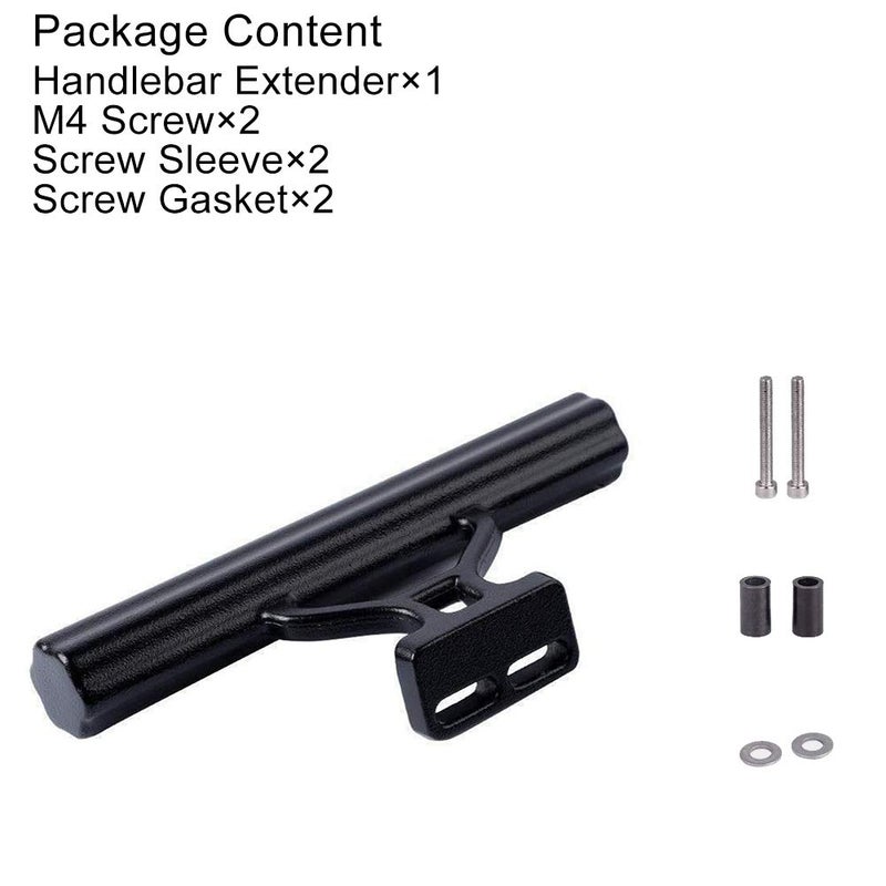 TOPCABIN Bike Handlebar Extender Bicycle Stem Tube Extension for Light Lamp Phone GPS Stopwatch Mount Road Bike MTB Space Save (Black) - Image 2